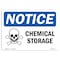 Signmission OSHA Notice, 3.5" Height, Chemical Storage Sign With Symbol, 5" X 3.5", Landscape OS-NS-D-35-L-10571 - alternate 1